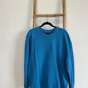Zara Men's Crewneck Sweater in Vibrant Blue